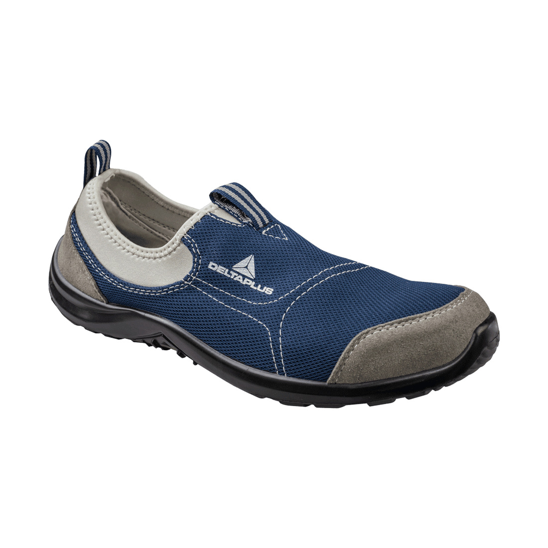 Delta plus pp-miamispgb-09.5 talla 42 tennis poliester algodon transpirable punta acero inoxidable gris/azul