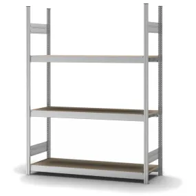Estantería gran amplitud hofe, aglomerado, cuerpo base, 3  niveles, A(int.) 1500mm, 1570x435x2000